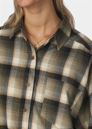 Dalma flannel check skjorte Army Neo Noir